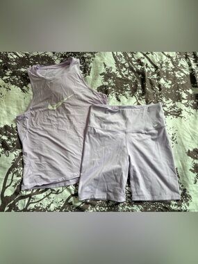 Nike Lilac Dri-FIT Athletic Set